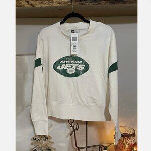 NFL Women’s New York Jets Sweater White NWT Size Small Cotton